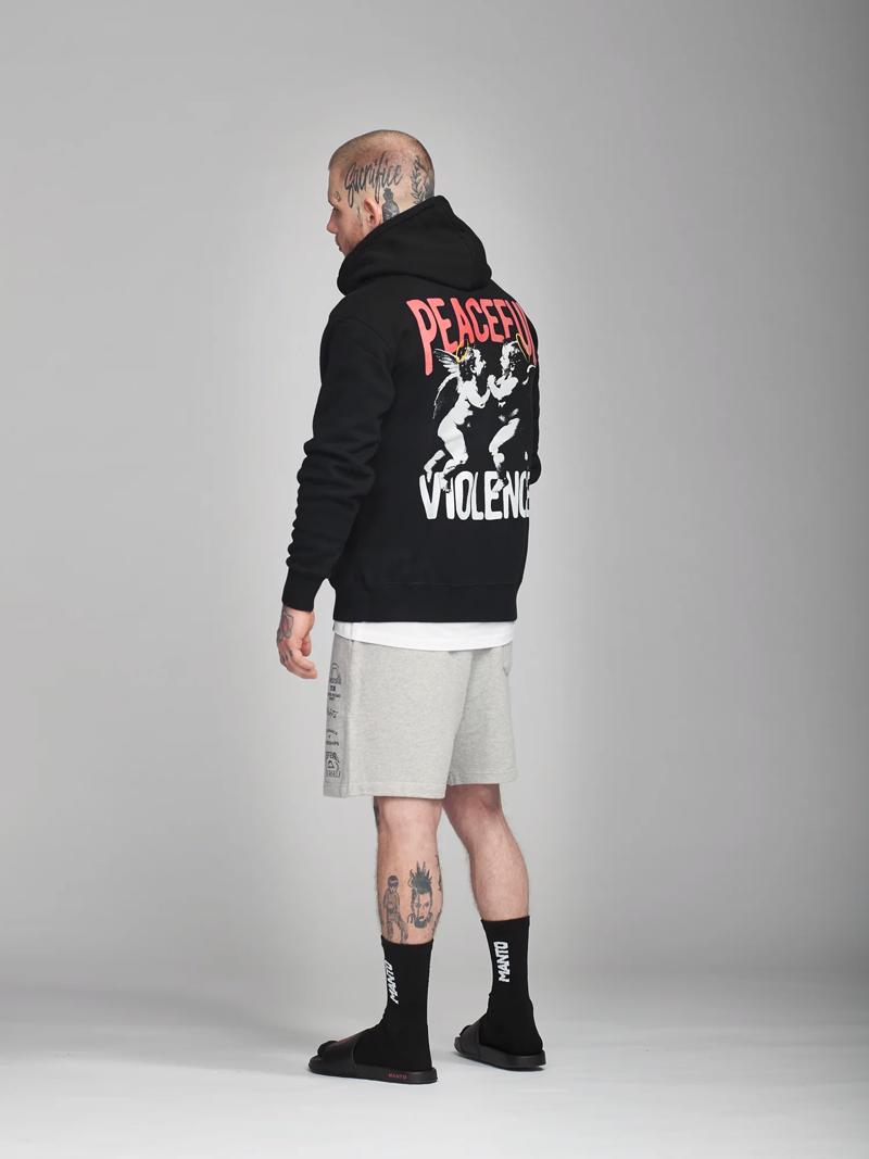 MANTO hoodie angels - black